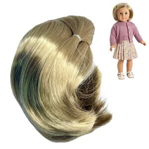 American Girl Kit Kittredge Doll Wig Blonde Bob Side Pull Short Hair w/ Net New
